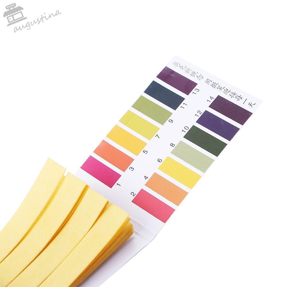 กระดาษทดสอบ AUGUSTINA PH PH 1-14 80 แถบ/แพ็คสําหรับเครื่องวิเคราะห์บ้านของโรงเรียนตัวบ่งชี้กระดาษสํา