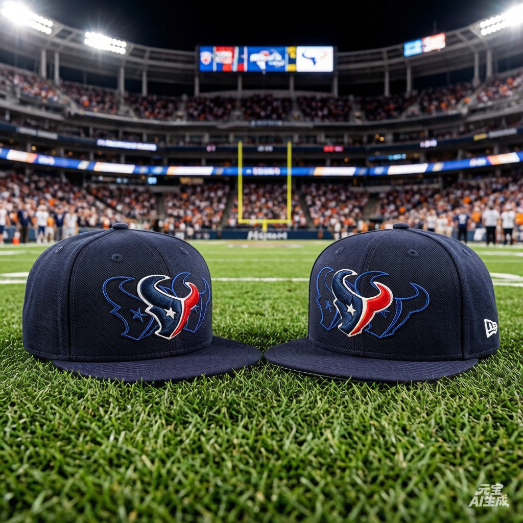 หมวกเบสบอลขายดี หมวกปรับได้ MMens New ErIa Navy Houston Texans Tri-Hit 9FIFTY หมวก Snapback