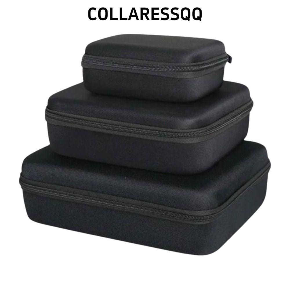 COLLATRESSQQ กล่องเก็บของ EVA ซิปกันกระแทกป้องกันกระเป๋าเดินทางขนาดเล็กแบบพกพา