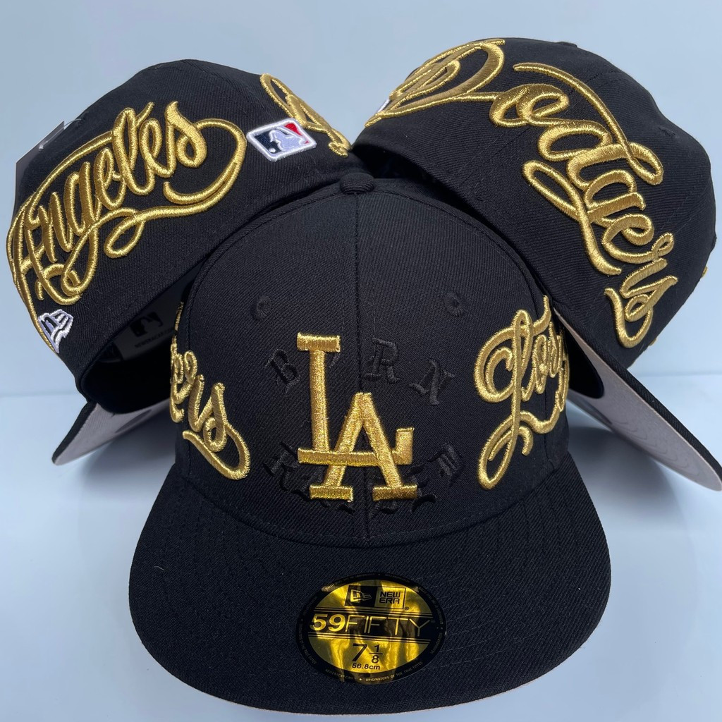 Dodgers Cap หมวกปีกแบน หมวกเบสบอลปรับได้ หมวกกีฬา ERJH