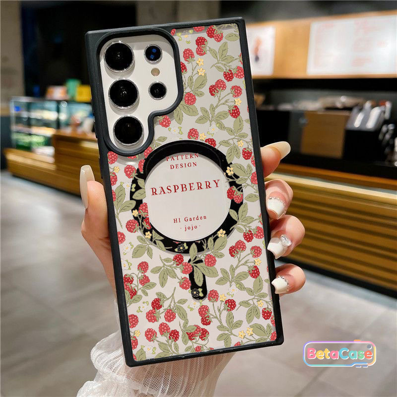 หวานเต็มๆ ลายสวนดอกไม้ เหมาะ Samsung S26 S26U S26Plus S25Plus S25U S24U S23U S23 S22U แม่เหล็กติด
