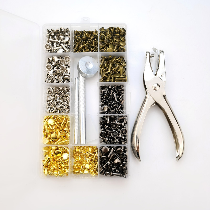 Popular~Boxed360Set of double-sided rivets4Installation tools provided Leather goods, shoes, hats, a