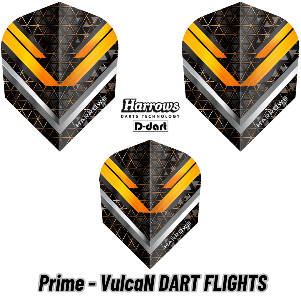 HARROWS DART FLIGHTS - STANDARD VULCAN 100 MICRON DART FLIGHTS (SAYAP ARROW)
