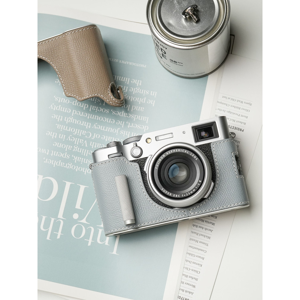เคสป้องกันกล้อง MrStone Fuji x100vi เหมาะสําหรับ X100VI ซองหนังจับฐานกระเป๋ากล้องหนังแท้