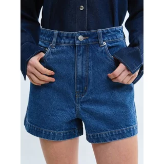 [Pomelo] กางเกงขาสั้นทรงมินิเอวสูงเข้ารูป / High Waist Tailored Mini Shorts
