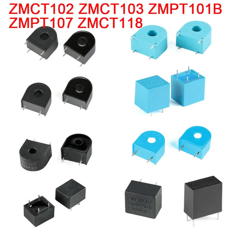 2 ชิ้น/1 ชิ้น ZMCT102 ZMCT103 ZMPT101B ZMPT107 ZMCT118F/A Precision เฟสแรงดันไฟฟ้า Transformer เอาต์