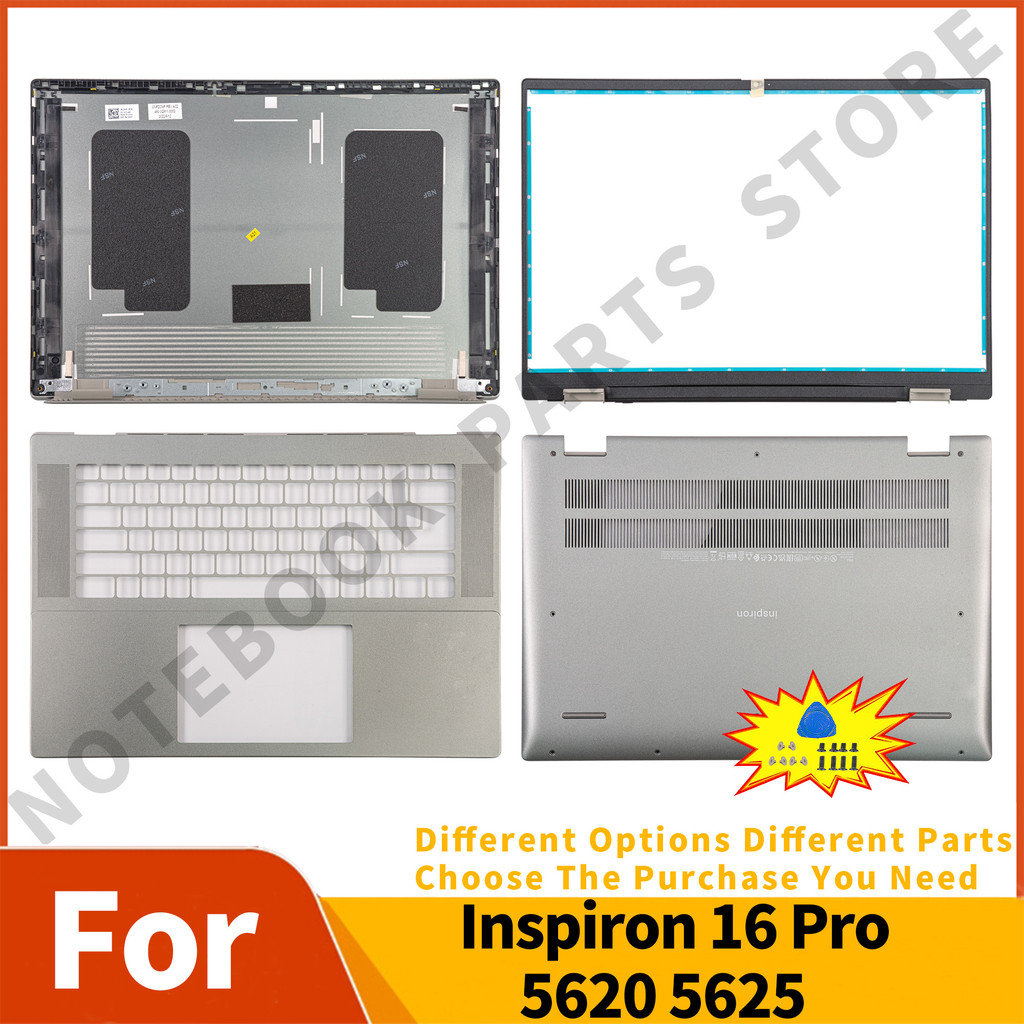 สําหรับ Dell Inspiron 16 Pro 5620 5625 ฝาปิดด้านบนกรอบด้านหน้า Palmrest Lower case 0J9WF 0PCK0G 0WFG