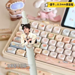 Zhang Linghe สินค้ากดปากกาสําหรับคําถามแปรงสอบของนักเรียนโดยเฉพาะ 0.5 มม. Smooth Quick-Drying มูลค่าสูงสีดํา