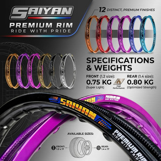 SAIYAN RIM SET 1.2X1.4 17 MADE IN THAILAND | TINKERX
