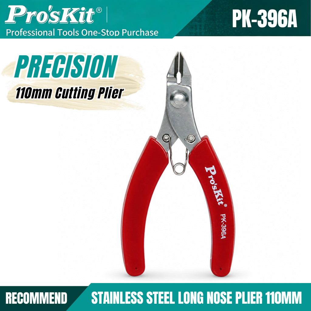 ProsKit 1PK-396A คีมตัด (110mm) สแตนเลสคุณภาพสูง - ไต้หวัน