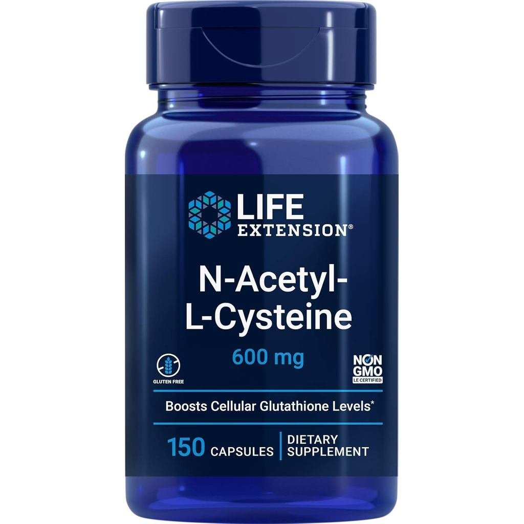 Life Extension NAcetylLCysteine (NAC) 600มก. 150 แคปซูล