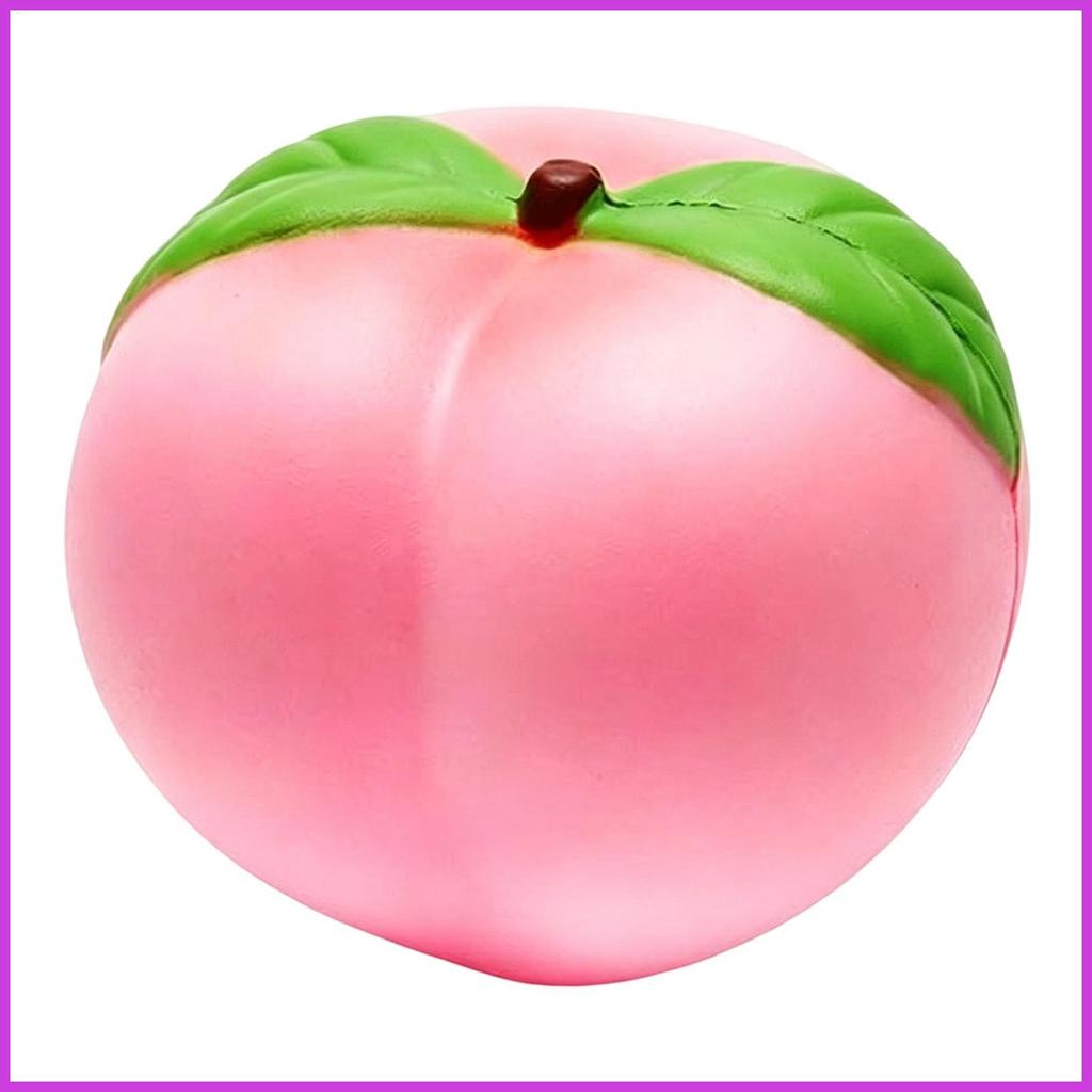 บีบพีชของเล่น Calming Soft Slow Rising Peach Sensory Fidget ของเล่นสําหรับผู้ใหญ่ผ่อนคลายโฮมออฟฟิศทํางาน chenhom2th