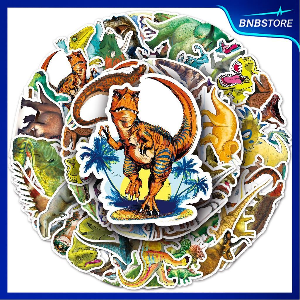 🍀ส่งจากไทย🍀 50แบบ สติกเกอร์ ไดโนเสาร์ dinosaur animal cartoon sticker พร้อมส่ง
