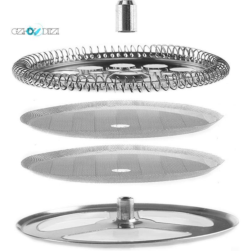 GzhxdiiziStainless Steel French Press Filters,Containing Spiral Disk,Mesh French Press Screen Disk f