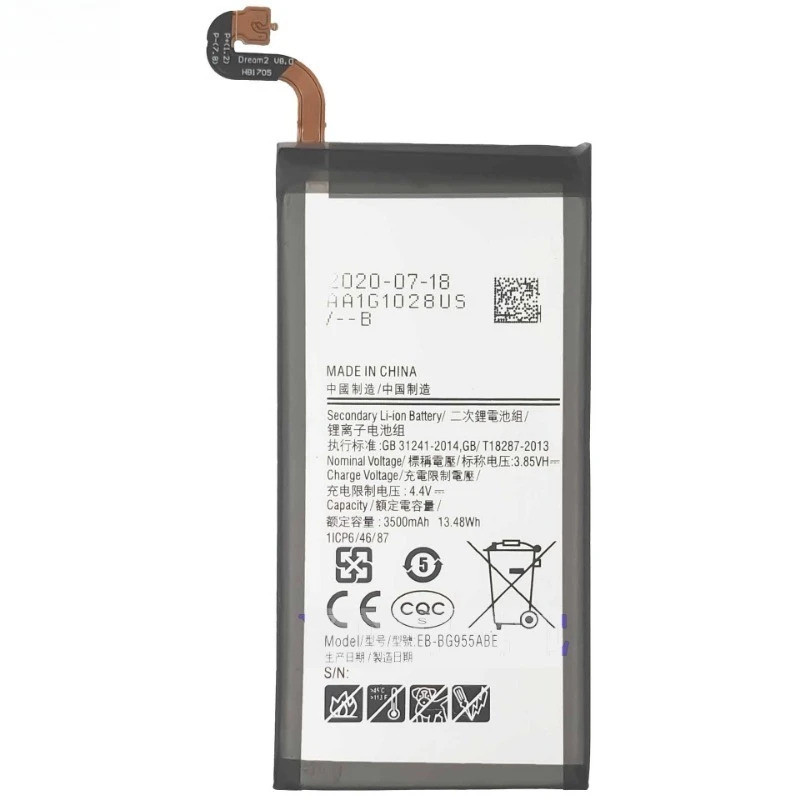 EB-BG955ABE แบตเตอรี่โทรศัพท์ทดแทนคุณภาพสูง 3.85V 3500mAh สําหรับ Samsung Galaxy S8 PLus S8+ SM-G955