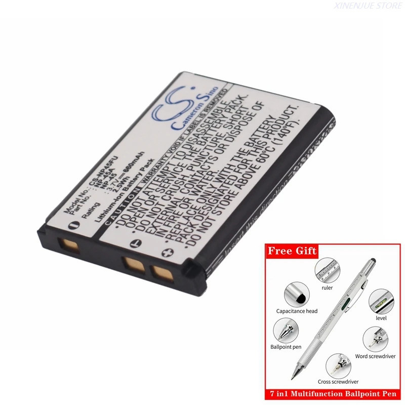 CS แบตเตอรี่ 3.7 V/660 mAh NP-45 สําหรับ Fujifilm แบ่งปัน SP2 Z250fd Z10fd J10 J150W Z30 J25 J12 L50