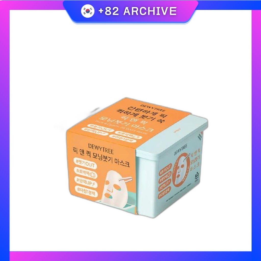 [Dewytree] Pick And Quick De-puff Morning Mask 30ea / Korean Morning Mask / De-puffing Effect โดย +8