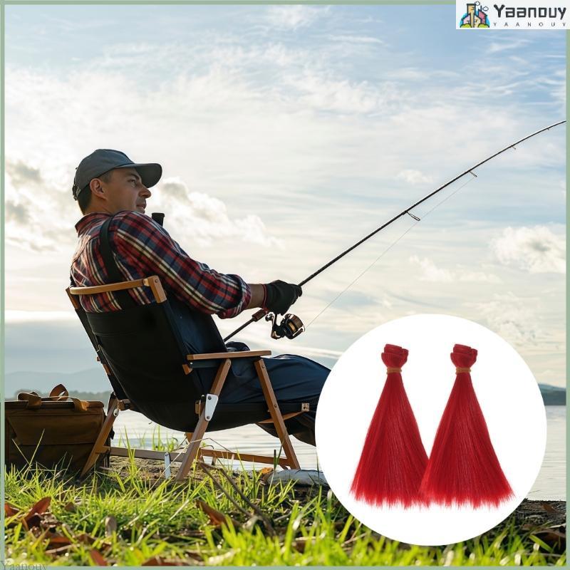 YAA 2 ชิ้นใยสังเคราะห์ Fly Tying วัสดุสําหรับลําแสงน้ําเค็ม Fly Enduring