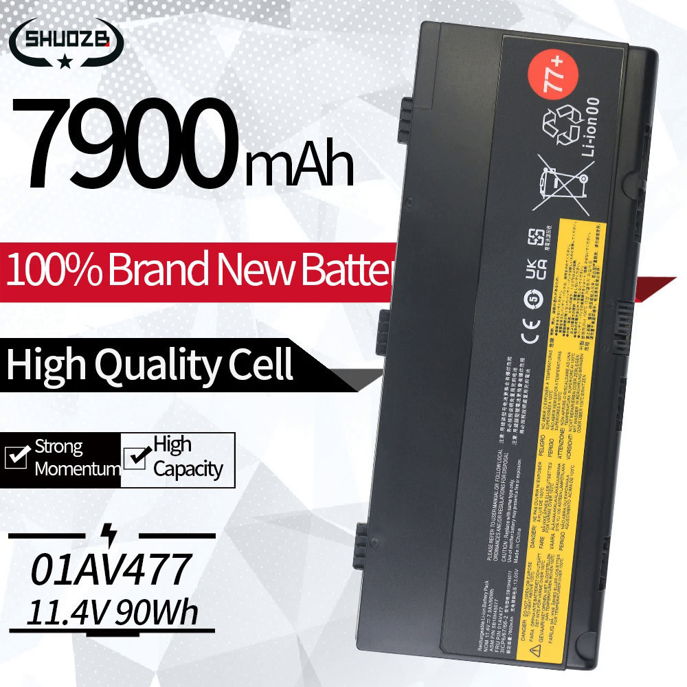 New 01AV495 01AV496 L17L6P51 L17M6P51 Laptop Battery For Lenovo ThinkPad P50 P51 P52 SB10K97634 SB10