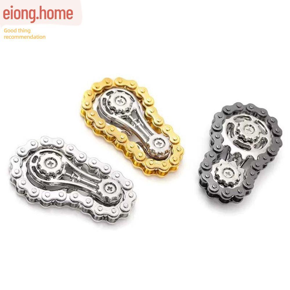 EIONG Flywheel ปลายนิ้ว Gyro, ความเครียดบรรเทาโลหะจักรยานเฟืองโซ่ Fidget Spinner, สไตล์ทนทาน Antistress ความวิตกกังวล Novelty Fidget ของเล่นผู้ใหญ่