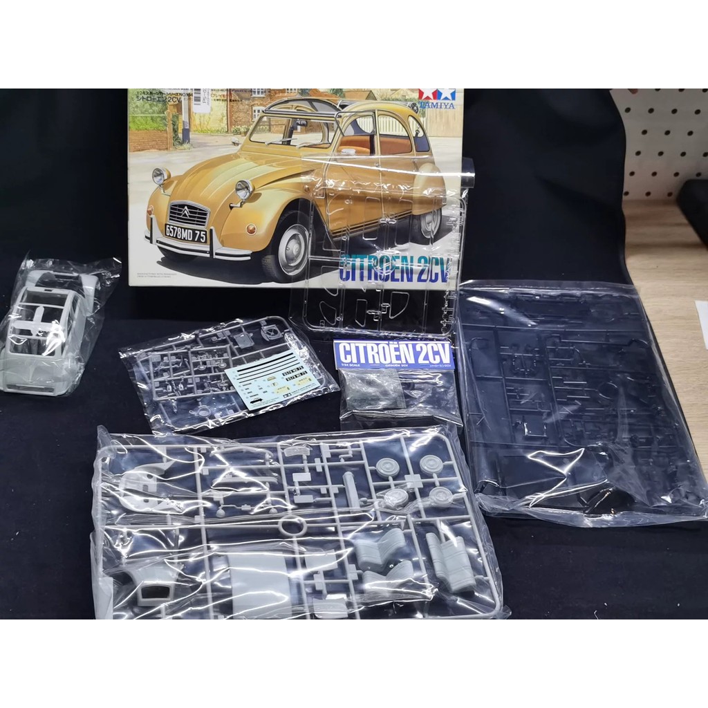 [Orphan] 1/24 Tamiya Classic Car Series Citroen 2CV 170 ใหม่เอี่ยมที่ยังไม่ได้เปิด, คุณเห็นคุณได้, เ
