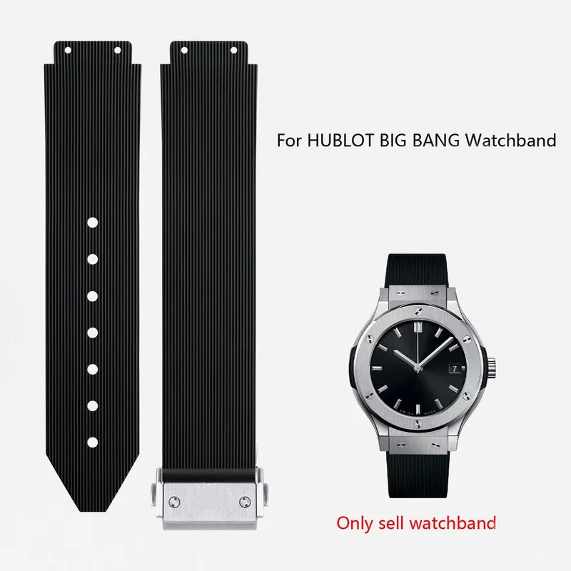 Watchbands for HUBLOT BIG BANG Silicone 20*13mm Waterproof Women Watch Strap Watch Accessories Rubbe