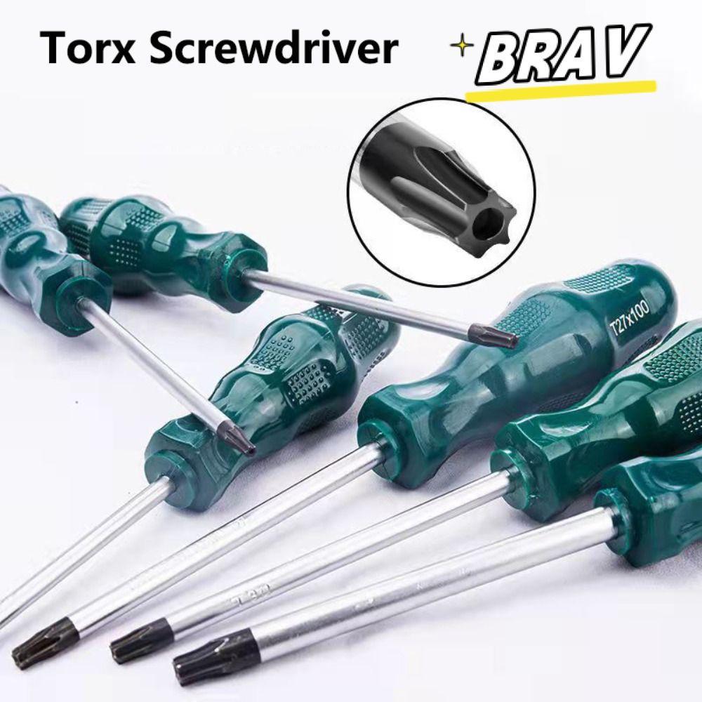BRAV Torx ไขควง, T15 T20 T25 T30 พร้อมรูไขควงหกเหลี่ยม, บ้านซ่อมเครื่องมือคุณภาพสูงซ่อมสกรูไดร์เวอร์