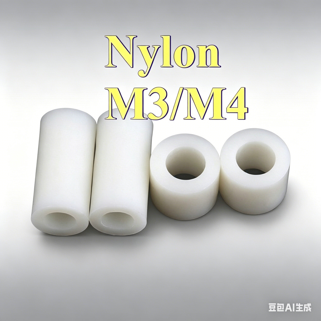 คอลัมน์สเปเซอร์ไนลอน M3/M4 ไม่เป็นสื่อไฟฟ้า แข็งแรงทนทาน สำหรับยึดติดชิ้นงานและอิเล็กทรอนิกส์ [FMB1]
