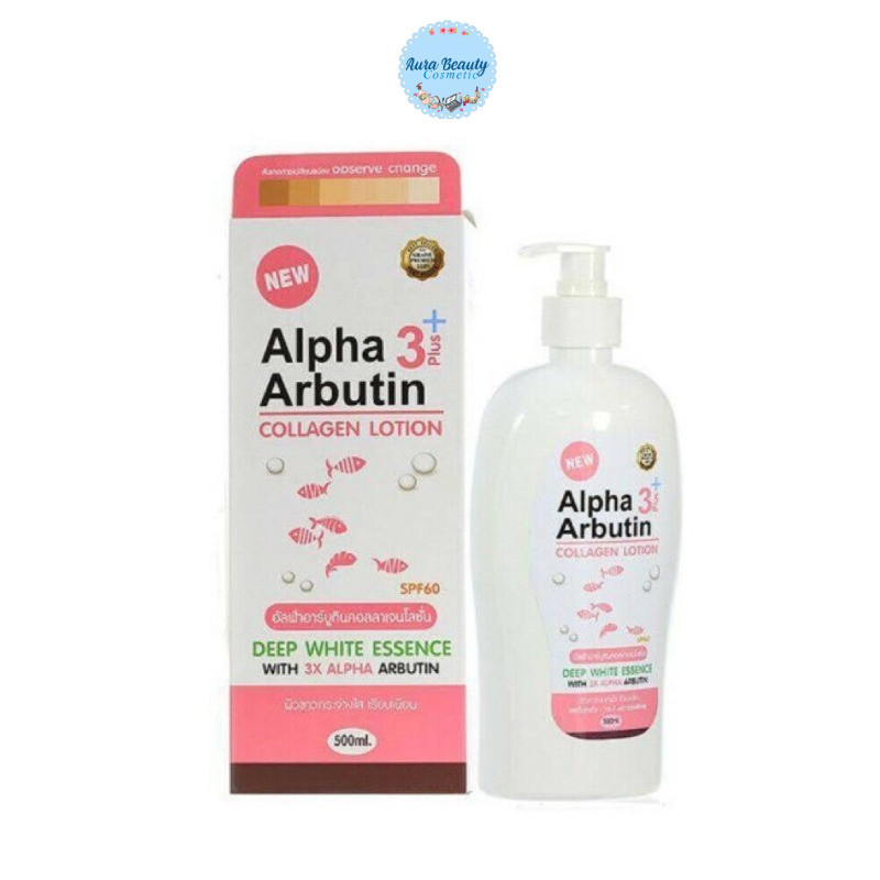 🔺 Alpha 3 Plus Arbutin Collagen Lotion Spf 60 Pa+++ โลชั่นอัลฟ่า 3 อาร์บูติน คอลลาเจน by Perfect Ski