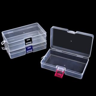 Transparent Rectangle Portable Nail Art Plastic Clear Storage Box Diamond Buffer Manicure Container Case  Household Organiser crayon box