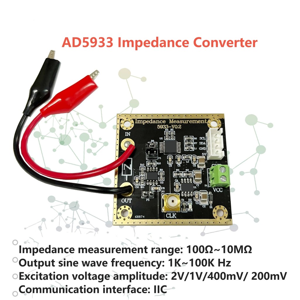 AD5933YRSZ AD5933 โมดูล, โมดูลตัวแปลงความต้านทาน, โมดูลเครื่องวิเคราะห์เครือข่าย, 12 บิต 1MSPS ADC อ