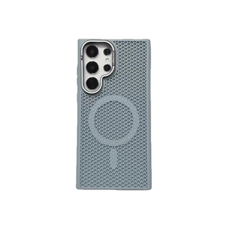 SAMSUNG เคสโทรศัพท์แม่เหล็กใช้ได้กับ ซัมซุง ส25 พิเศษ ที่ใส่เลนส์ ส24 และ ส23 ระบายความร้อนแบบรังผึ้ง สัมผัสเหมือนผิว กันลื่น