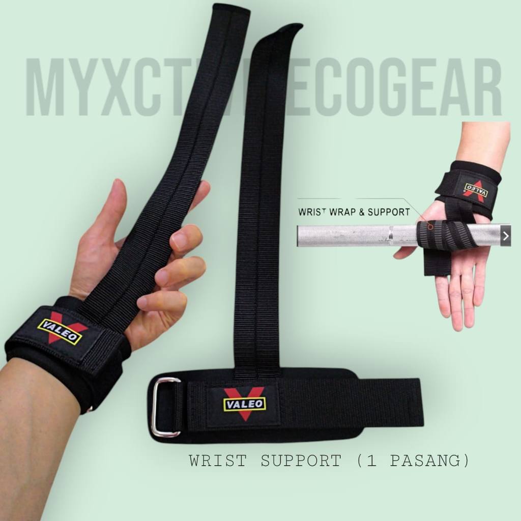 Strap Tangan 2-in-1 Gym Wrist Strap & Gym WRIST Support 四层力带