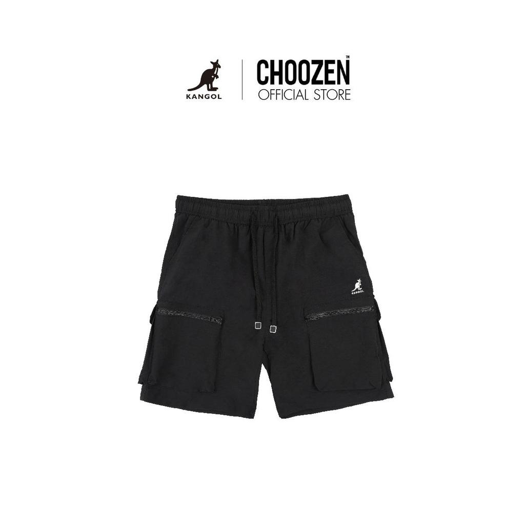 KANGOL Shorts [Exclusive Online] กางเกงคาร์โก้ขาสั้น เอวยืด ตกแต่งโลโก้ Kangol Unisex 66251522