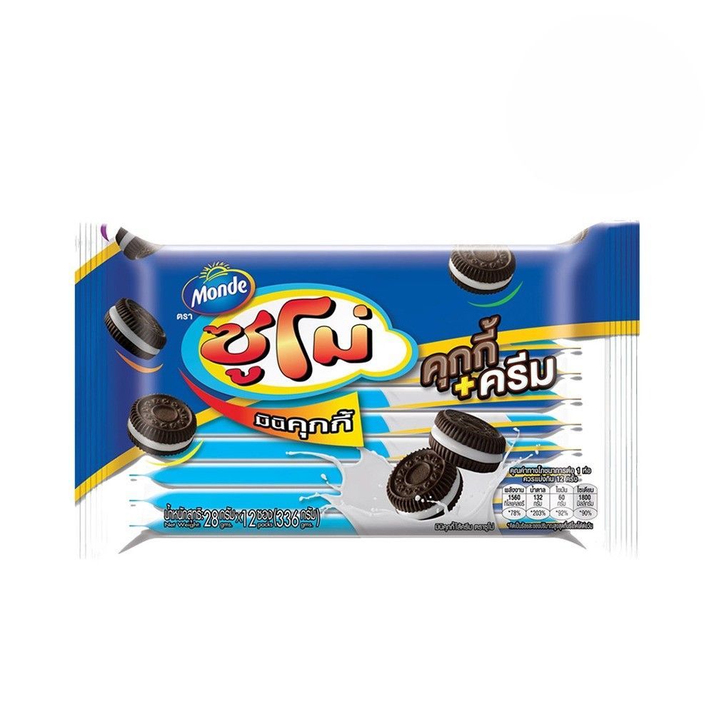 [สินค้าส่งด่วน] ซูโม่มินิคุกกี้แอนด์ครีม 28ก.X12 SUMO MINI COOKIE + CREAM 28GX12 PCS