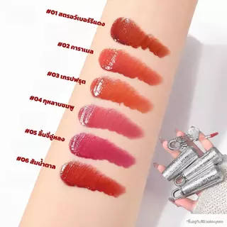LUCKGO ลิปกลอส บำรุงริมฝีปาก สีสันสดใส กันน้ำ ติดทนนาน มีให้เลือก 6 สี