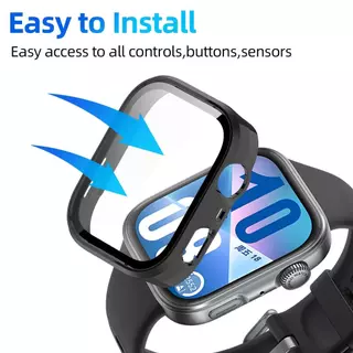 แก้ว + กรณีสําหรับ Huawei Watch Fit 4/5 Pro กระจกนิรภัยป้องกันหน้าจอ & Hard PC ป้องกันกันชนสําหรับ Huawei Fit4 Fit5 อุปกรณ์เสริม