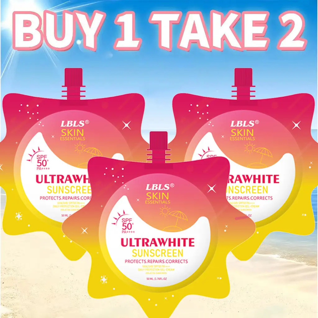 【ซื้อ 1 แถม 2 】ครีมกันแดด LBLS ULTRAWHITE - SPF50+++ UV PLUS สำหรับผิวหน้าและผิวกาย