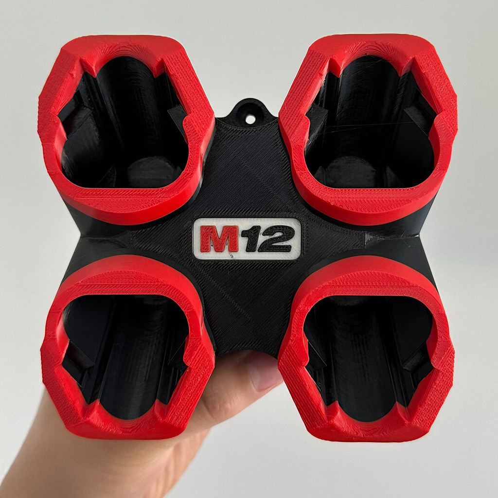 ที่เก็บแบตเตอรี่ Milwaukee M12 สามารถจัดเก็บแบตเตอรี่ Milwaukee12v ได้ 4 ชิ้น