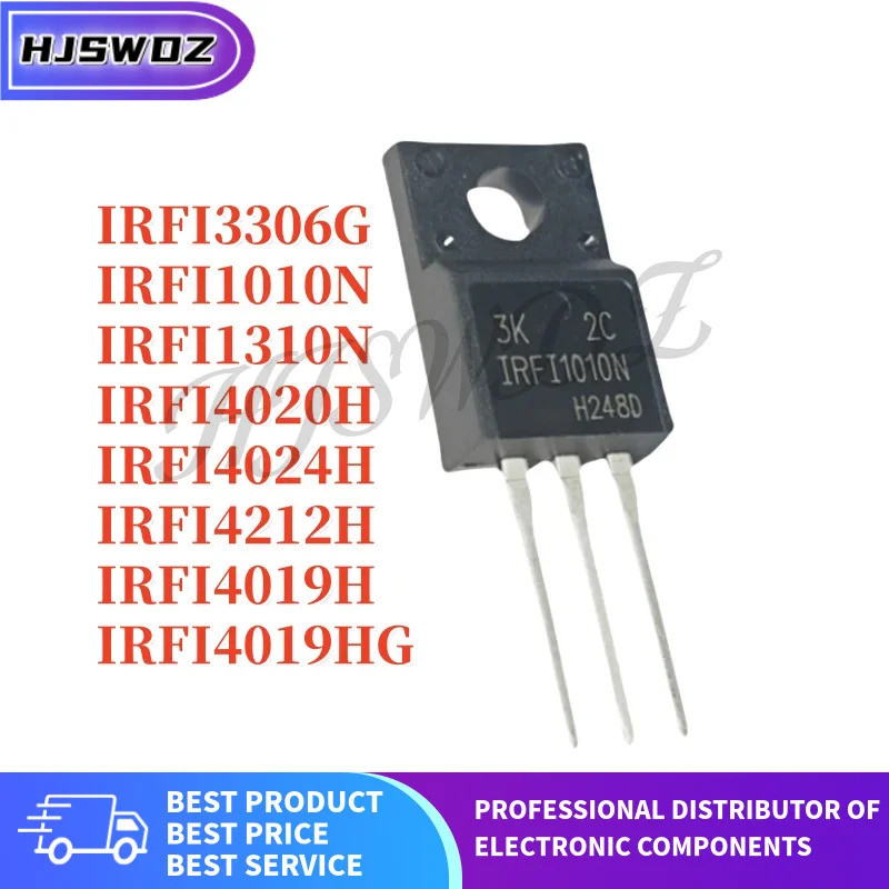 10PCS TO-220F IRFI3306G IRFI4024H IRFI1310N IRFI4212H IRFI4019HG IRFI4019H IRFI1010N IRFI4020H ชิป m