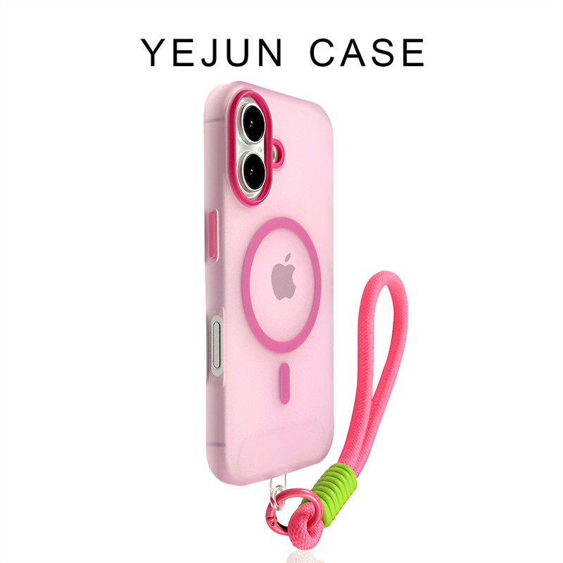 425 degree case เคสไอแพด 425 degree Yejun เหมาะสําหรับ 17 Apple 16 เคสโทรศัพท์ Rose Red Jelly แม่เหล