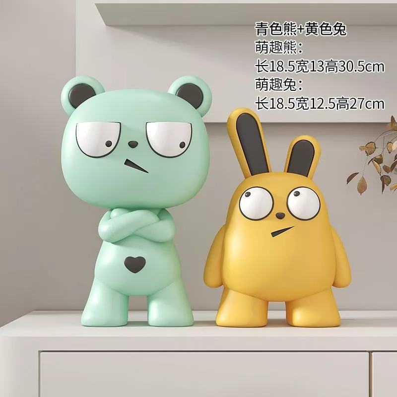 ตุ๊กตาหมีกระต่ายเรซิ่น ของแต่งบ้านสไตล์มินิมอล thumbnail 9