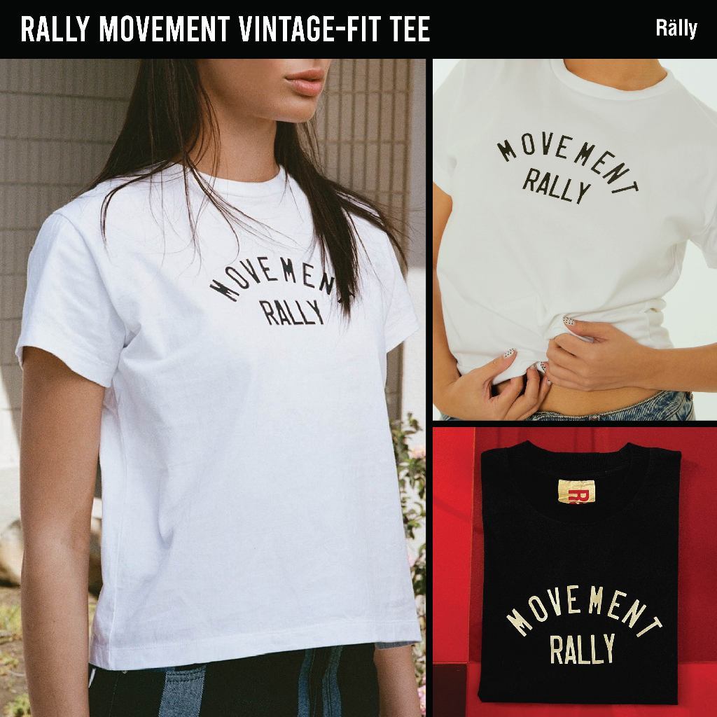 Rally Vintage-fit tee - เสื้อยืดโลโก้ทรงวินเทจ