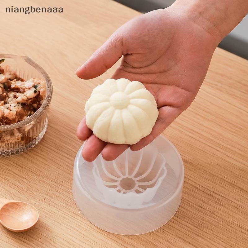 (niangbenaaa) เครื่องทําซาลาเปานึ่งจีน Baozi แม่พิมพ์เครื่องมืออบ Dumpling Moon ทําเค้ก Mould ใหม่