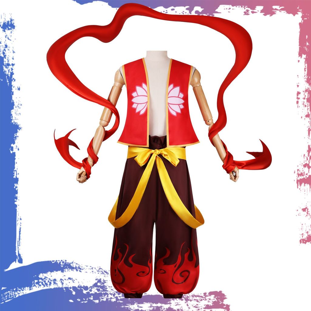 เครื่องแต่งกาย cosplay Nezha สำหรับเด็กหญิง เสื้อผ้าอนิเมะที่สวมใส่ได้อย่างสะดวกและสวยงาม