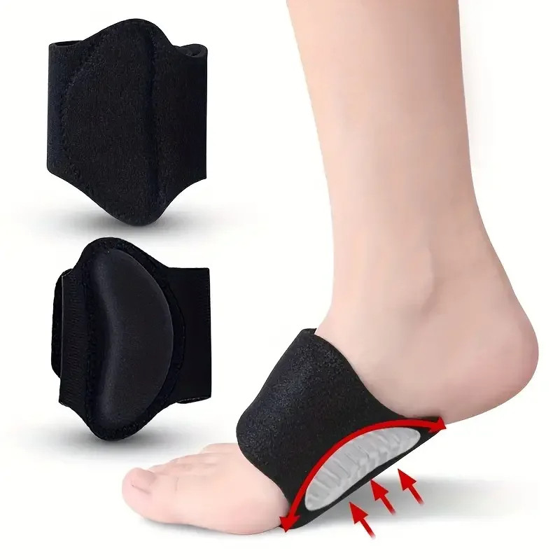 2 ชิ้น Unisex การบีบอัด Arch สนับสนุน Insoles แบนฟุตสูง Arches Fallen Arches ส้นความเมื่อยล้าบรรเทาร