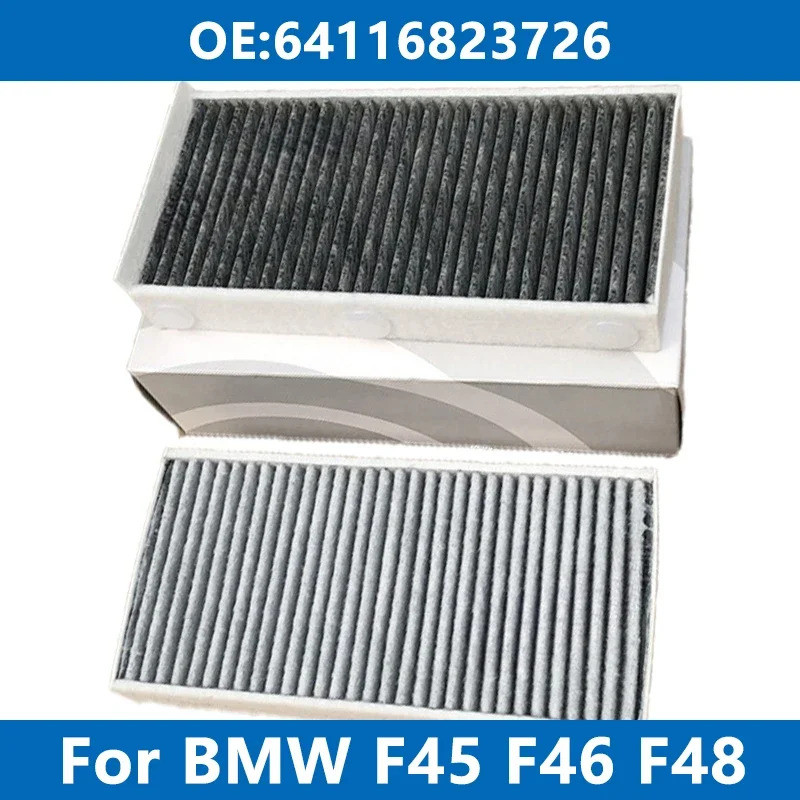 ตัวกรองห้องโดยสาร 2 ชิ้น เครื่องปรับอากาศในรถยนต์ 64316823717 สําหรับ BMW Mini F54 ~ F60 F40 F45 F44