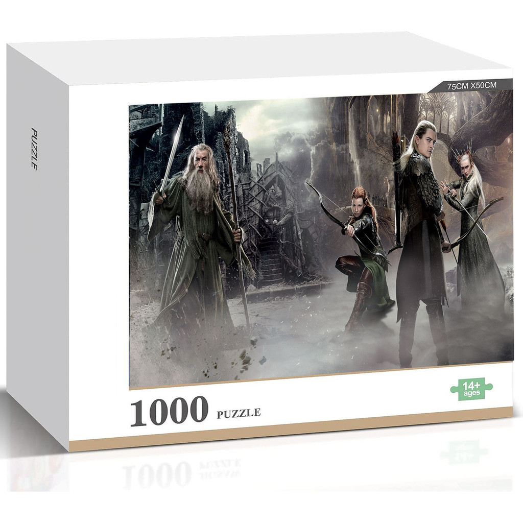 Elven Heroes ในหมอก Hobbit: The Desolation Of Smau จิ๊กซอว์ปริศนา Decompression ของเล่นเกมตกแต่งบ้านของขวัญ