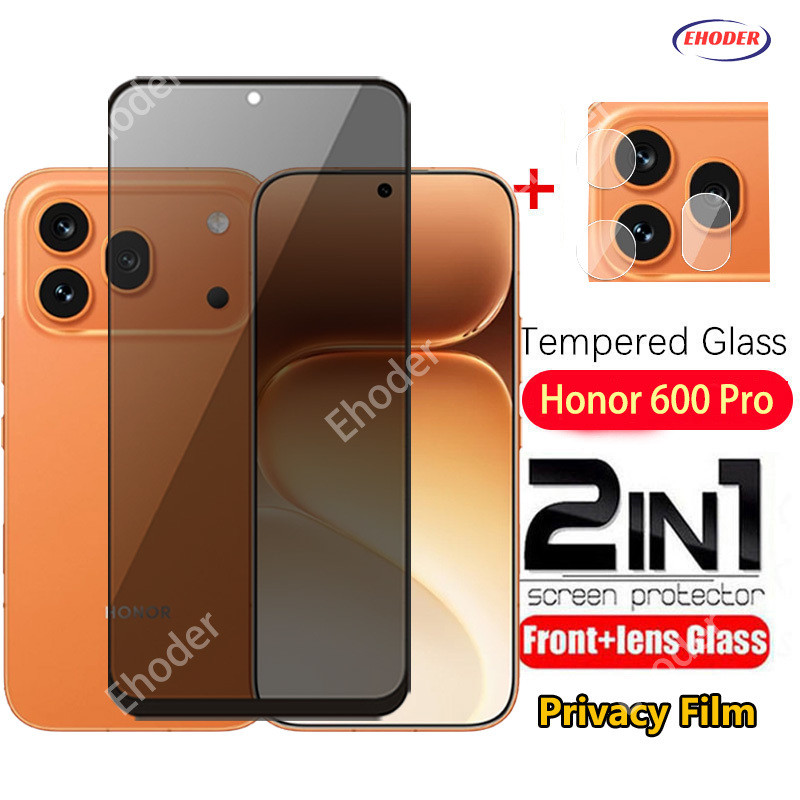 กระจกนิรภัยความเป็นส่วนตัวสําหรับ Honor 600 Pro 600Lite 5G 4G 2026 ป้องกันหน้าจอสําหรับ Honor600Pro 