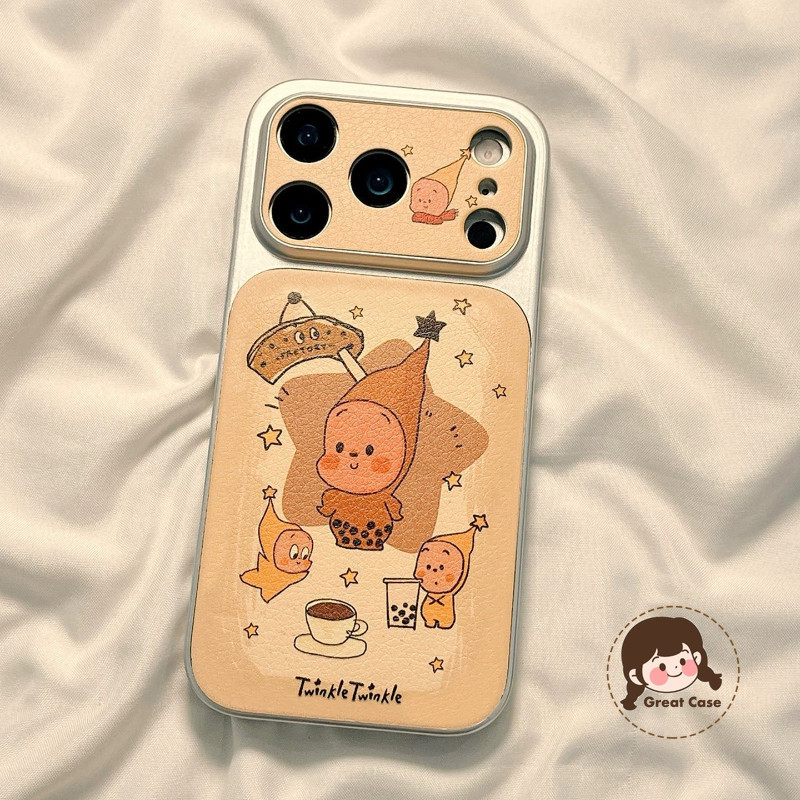 น่ารักBubble Tea Starเด็กเคสโทรศัพท์สําหรับRealme GT8 Pro GT 7T GT6 6T Neo 7X 6 SE P4 P3 Lite P1 ควา